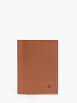 Étui Passeport Madras Cuir Etrier Marron madras EMAD025