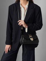 Sac Bandoulire M Agnes Cuir Etrier Marron agnes EAGC205M-vue-porte